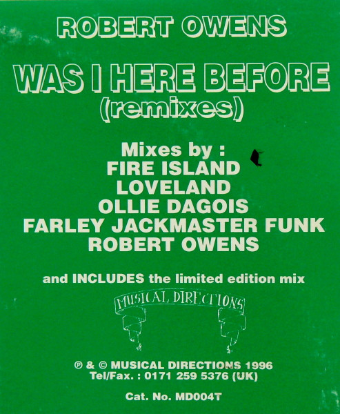 Was I Here Before? (Remixes) - Robert Owens -  - Other (Arrives in 14days)