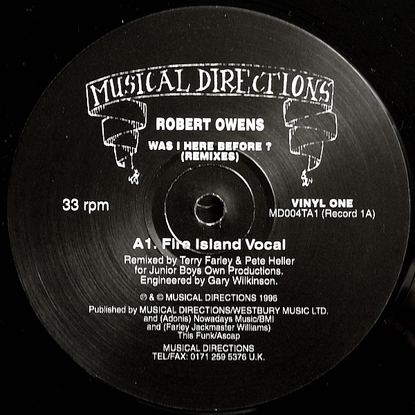 Was I Here Before? (Remixes) - Robert Owens -  - Other (Arrives in 14days)