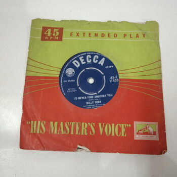 I'd Never Find Another You - Billy Fury Used Vinyl EP Record