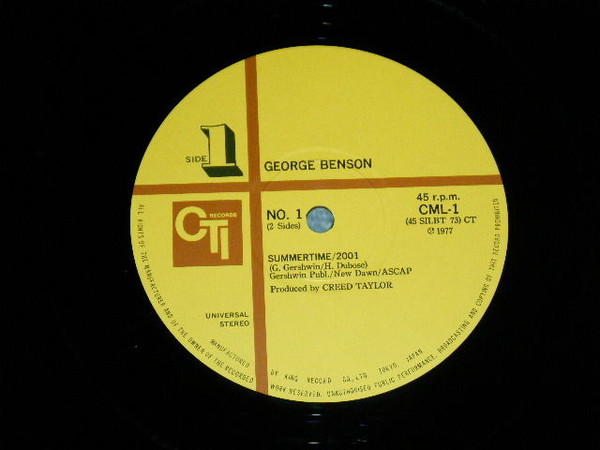 Summertime/2001 / Theme From Good King Bad - George Benson - LP - Pre Owned Vinyl (Arrives in 21days)
