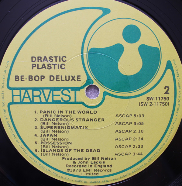 Drastic Plastic - Be-Bop Deluxe* - LP - Pre Owned Vinyl (Arrives in 21days)