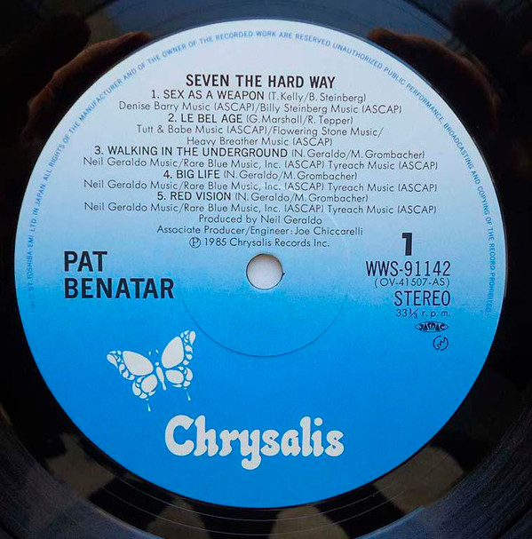 Seven The Hard Way - Pat Benatar - LP - Pre Owned Vinyl (Arrives in 21days)