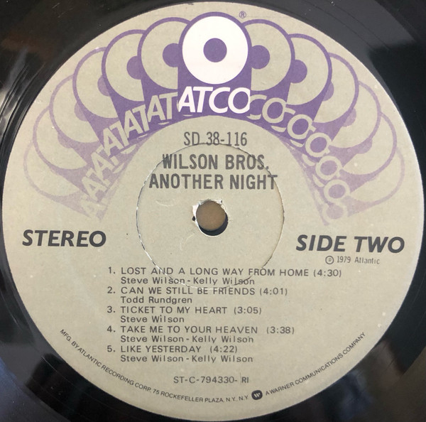 Another Night - Wilson Bros. - LP - Pre Owned Vinyl (Arrives in 21days)