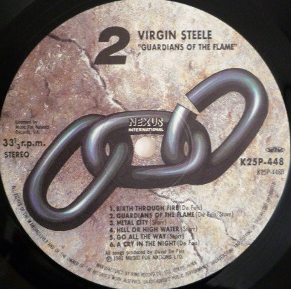 Guardians Of The Flame - Virgin Steele - LP - Pre Owned Vinyl (Arrives in 21days)