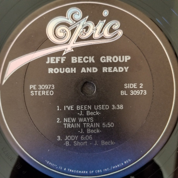 Rough And Ready - Jeff Beck Group - LP - Pre Owned Vinyl (Arrives in 21days)