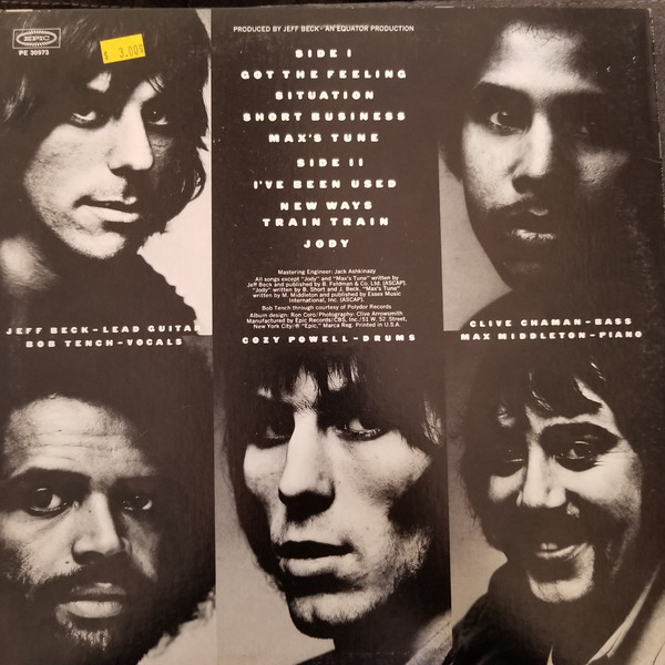 Rough And Ready - Jeff Beck Group - LP - Pre Owned Vinyl (Arrives in 21days)