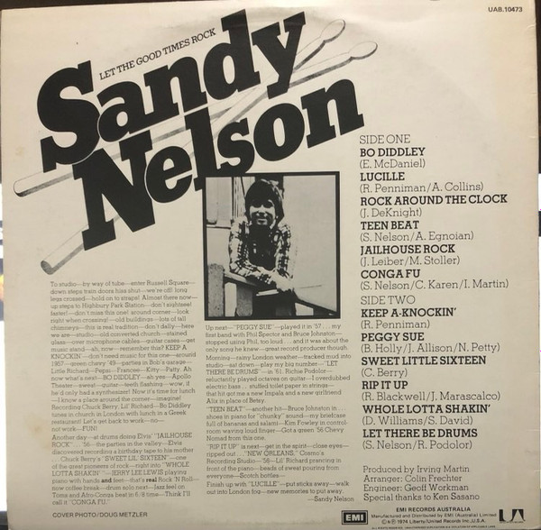 Let The Good Times Rock - Sandy Nelson - LP - Pre Owned Vinyl (Arrives in 21days)