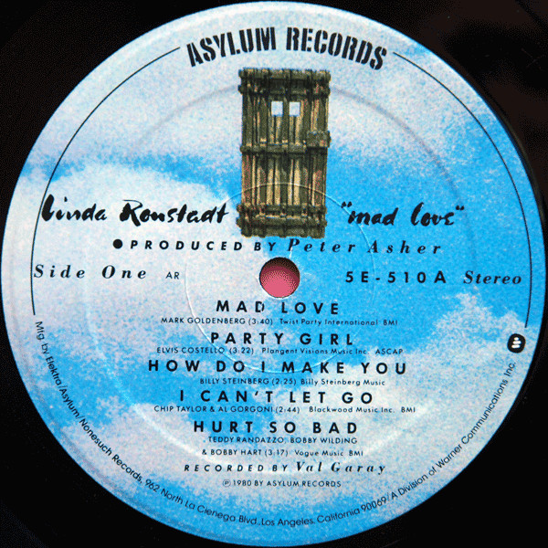 Mad Love - Linda Ronstadt - LP - Pre Owned Vinyl (Arrives in 21days)