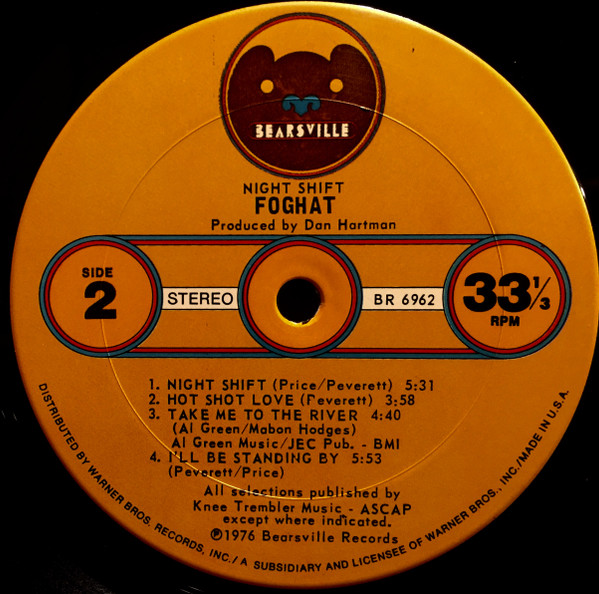 Night Shift - Foghat - LP - Pre Owned Vinyl (Arrives in 21days)