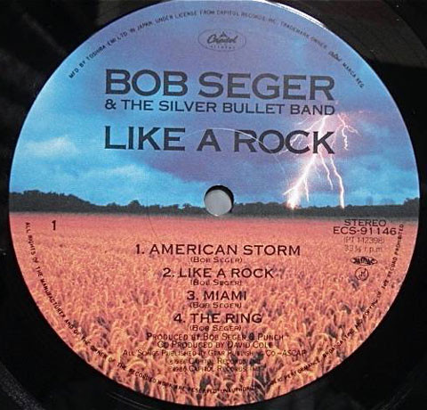 Like A Rock - Bob Seger &amp; The Silver Bullet Band* - LP - Pre Owned Vinyl (Arrives in 21days)