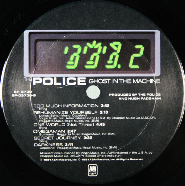Ghost In The Machine - The Police - LP - Pre Owned Vinyl (Arrives in 21days)