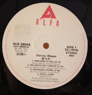 M.V.P. - Harvey Mason - LP - Pre Owned Vinyl (Arrives in 21days)