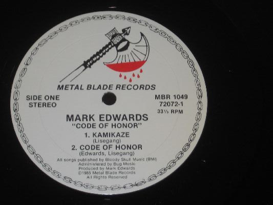 Code Of Honor - Mark Edwards (15) - LP - Pre Owned Vinyl (Arrives in 21days)