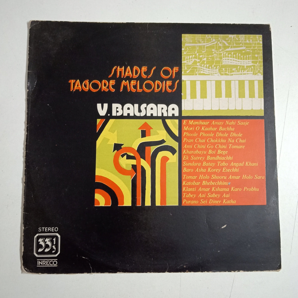 Shades of Tagore Melodies - V. Balsara Used Vinyl LP Record