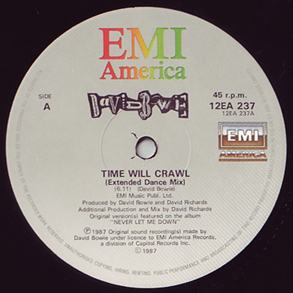 Time Will Crawl (Extended Dance Mix) - David Bowie - LP - Pre Owned Vinyl (Arrives in 21days)