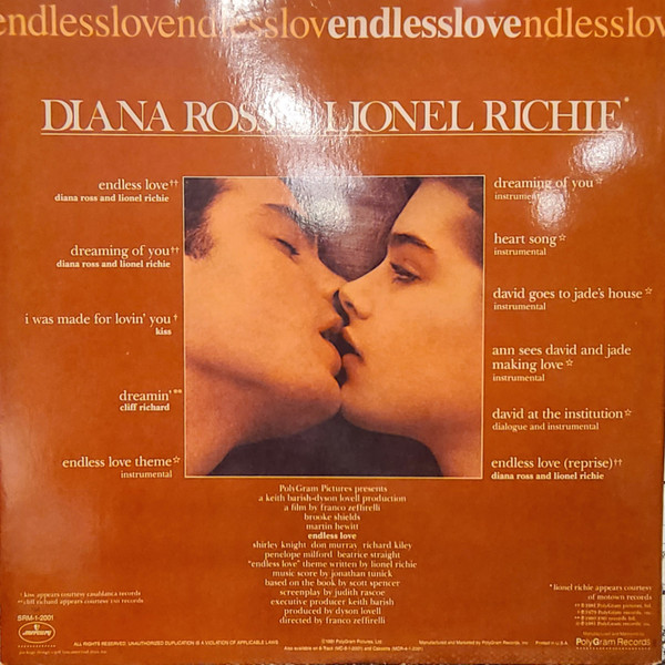 Endless Love / Original Motion Picture Soundtrack - Various - LP - Pre Owned Vinyl (Arrives in 21days)