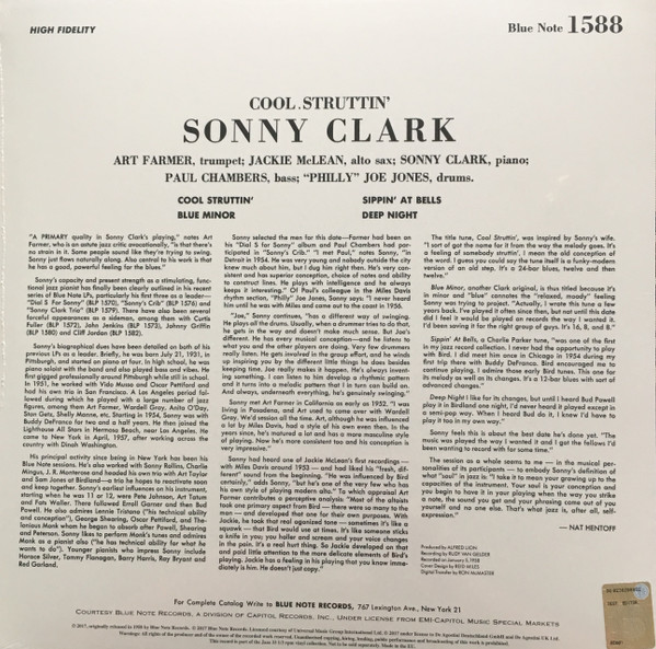 Cool Struttin' - Sonny Clark - LP - Pre Owned Vinyl (Arrives in 21days)