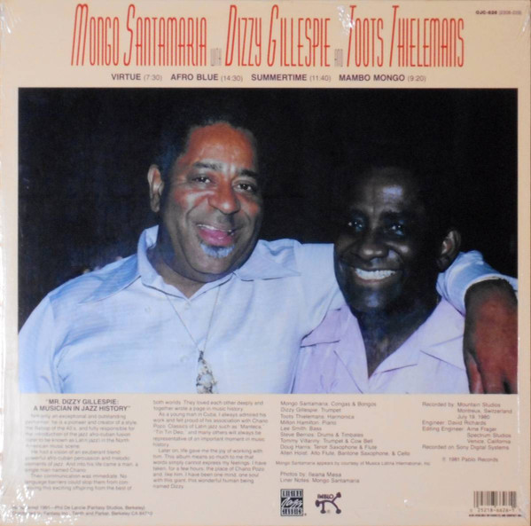 Summertime - Mongo Santamaria With Dizzy Gillespie And Toots Thielemans - LP - Pre Owned Vinyl (Arrives in 14days)
