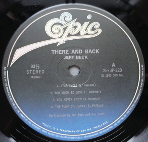 There and Back - Jeff Beck - LP - Pre Owned Vinyl (Arrives in 21days)