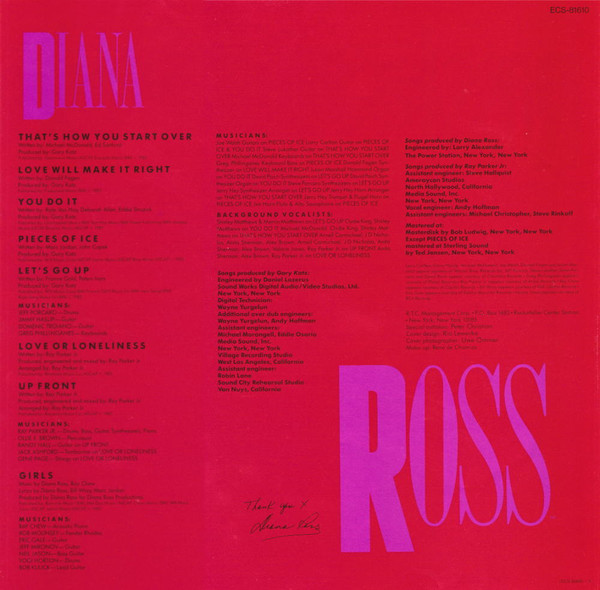 Ross - Diana Ross - LP - Pre Owned Vinyl (Arrives in 14days)