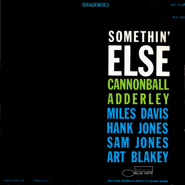 Somethin' Else - Cannonball Adderley - LP - Pre Owned Vinyl (Arrives in 21days)