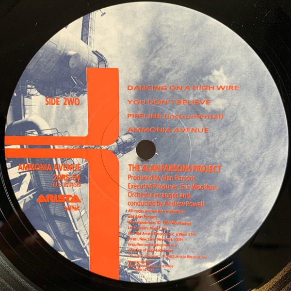 Ammonia Avenue - The Alan Parsons Project - LP - Pre Owned Vinyl (Arrives in 21days)