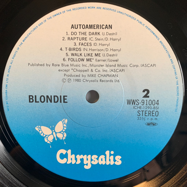 AutoAmerican - Blondie - LP - Pre Owned Vinyl (Arrives in 21days)