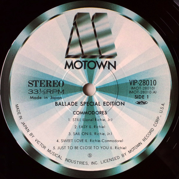 Ballade  - Commodores - LP - Pre Owned Vinyl (Arrives in 21days)