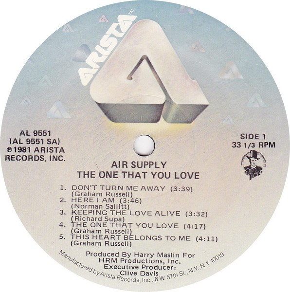 The One That You Love - Air Supply - LP - Pre Owned Vinyl (Arrives in 21days)