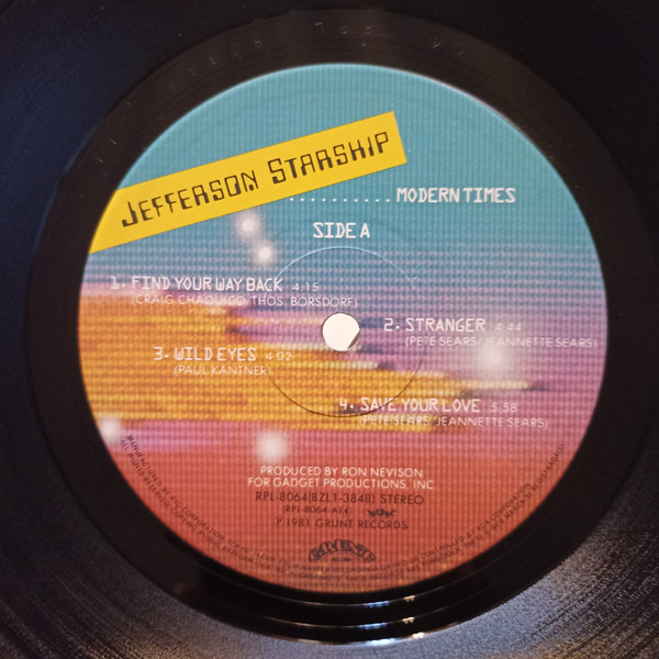 Modern Times - Jefferson Starship - LP - Pre Owned Vinyl (Arrives in 21days)