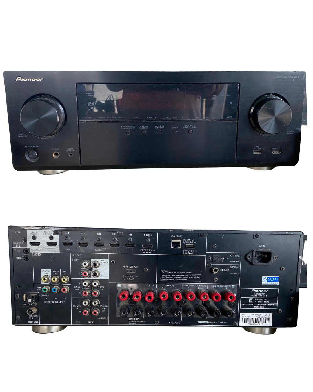 Pioneer VSX-924 AV Receiver – Preowned