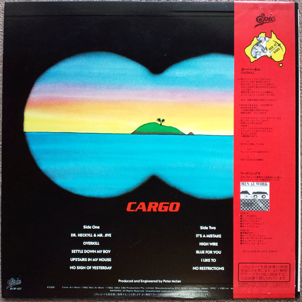 Cargo - Men At Work - LP - Pre Owned Vinyl (Arrives in 21days)