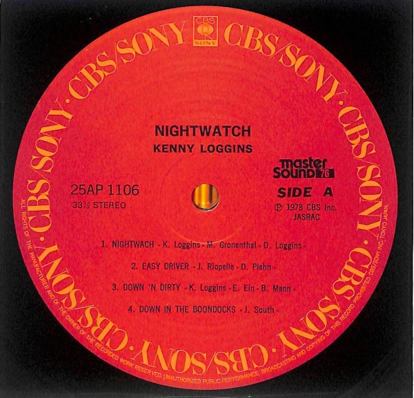 Nightwatch - Kenny Loggins - LP - Pre Owned Vinyl (Arrives in 21days)