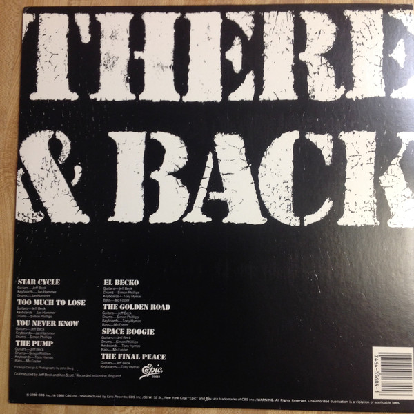 There &amp; Back - Jeff Beck - LP - Pre Owned Vinyl (Arrives in 21days)