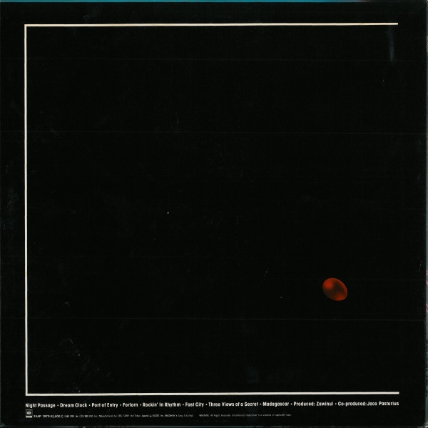 Night Passage - Weather Report - LP - Pre Owned Vinyl (Arrives in 21days)