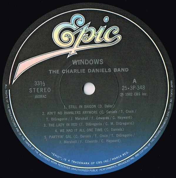 Windows - The Charlie Daniels Band - LP - Pre Owned Vinyl (Arrives in 21days)