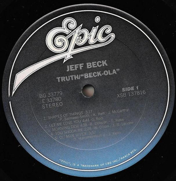 Truth/Beck-Ola - Jeff Beck - LP - Pre Owned Vinyl (Arrives in 21days)