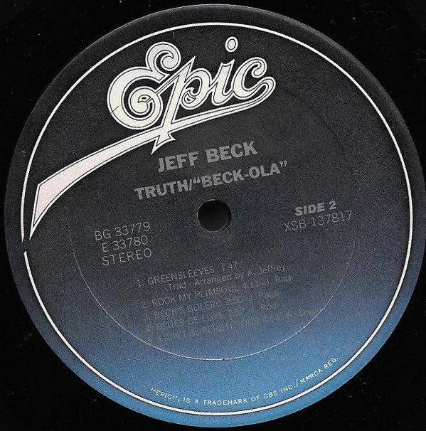 Truth/Beck-Ola - Jeff Beck - LP - Pre Owned Vinyl (Arrives in 21days)