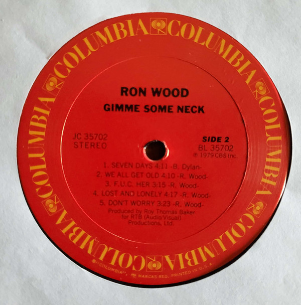 Gimme Some Neck - Ron Wood - LP - Pre Owned Vinyl (Arrives in 21days)