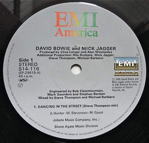Dancing In The Street - David Bowie And Mick Jagger - LP - Pre Owned Vinyl (Arrives in 21days)