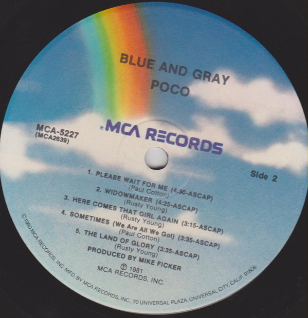 Blue And Gray - Poco (3) - LP - Pre Owned Vinyl (Arrives in 21days)