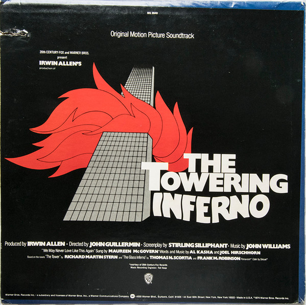 Irwin Allen's Production Of The Towering Inferno (Original Motion Picture Soundtrack) - John Williams (4) - LP - Pre Owned Vinyl (Arrives in 21days)
