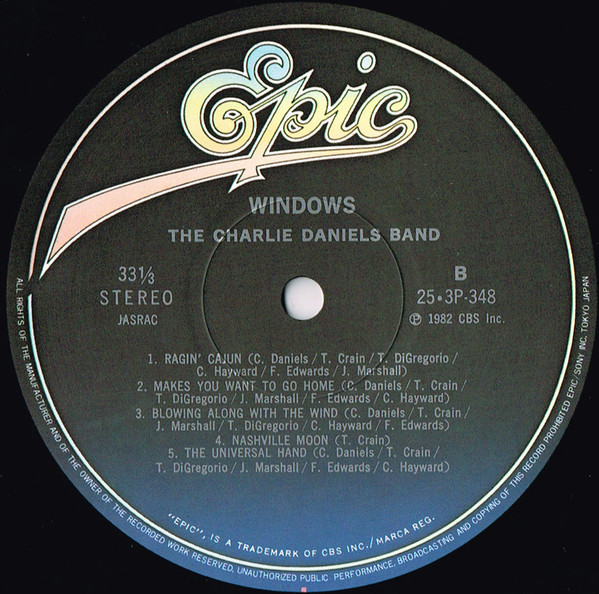 Windows - The Charlie Daniels Band - LP - Pre Owned Vinyl (Arrives in 21days)