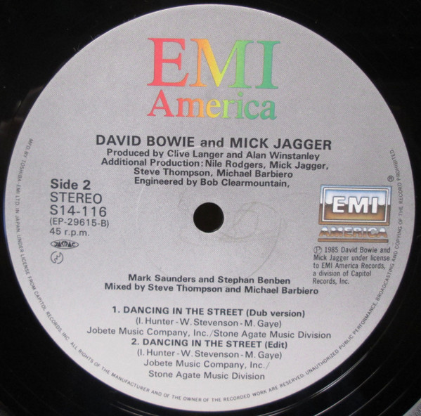 Dancing In The Street - David Bowie And Mick Jagger - LP - Pre Owned Vinyl (Arrives in 21days)