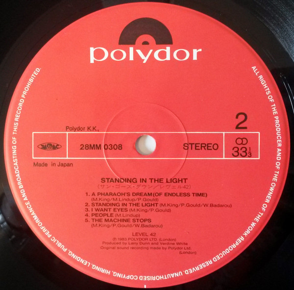 Standing In The Light - Level 42 - LP - Pre Owned Vinyl (Arrives in 21days)