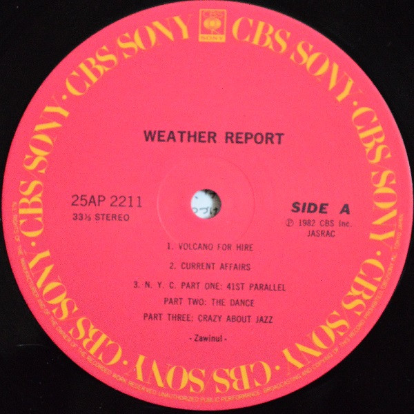 Weather Report - Weather Report - LP - Pre Owned Vinyl (Arrives in 21days)