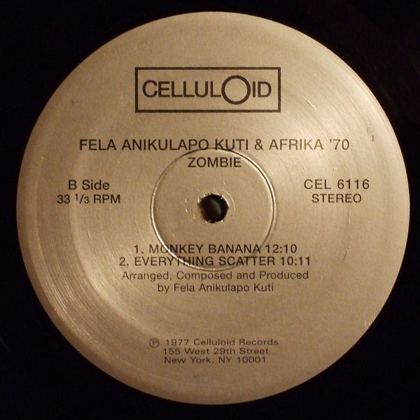 Zombie - Fẹla* And Afrika 70* - LP - Pre Owned Vinyl (Arrives in 21days)