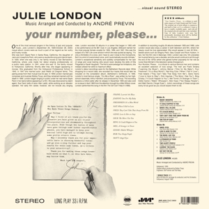 JWR4626 JULIE LONDON YOUR NUMBER PLEASE.indd