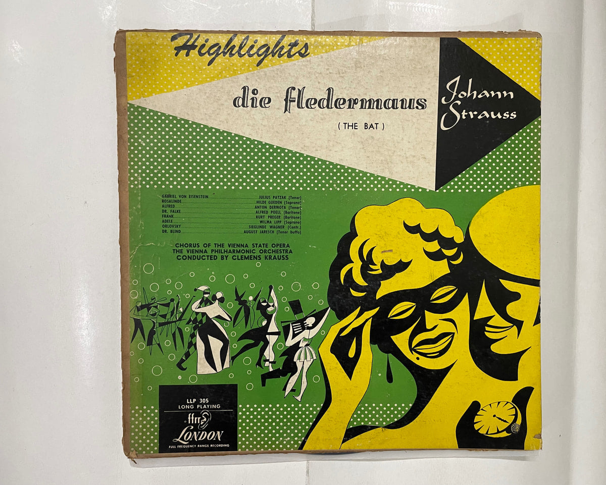 Highlights-"Die Fledermaus" (The Bat) - Johann Strauss Jr. Used Vinyl LP Record