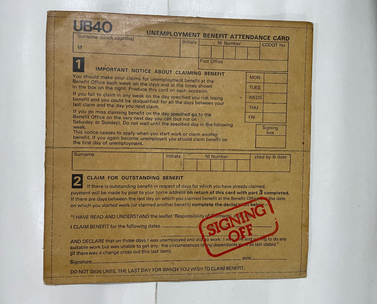 Signing Off - UB40 Used Vinyl LP Record